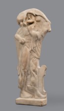 Figurine of Hermes Cryophorus, Hermes mythology, Greek deity. Statuette of Hermes Cryophorus