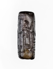 Cylinder seal, unknown Neo-Assyrian workshop. Seal in the so-called linear style with a