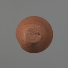 Vessel, Egyptian pottery, ceramics, clay vessel. Conical-shaped vessel, widest at approximately 3/4