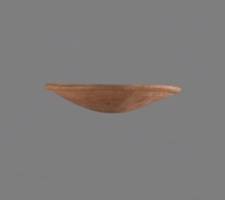 Bowl, Low bowl with a rounded bottom and a widening rounded rim. Nile clay, fine-grained,