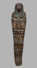 Mummy of Panepi in a cartonnage, doorkeeper of the temple of Amun Panepi, Panepi ca. 945–715 BC.
