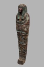 Mummy of Panepi in a cartonnage, doorkeeper of the temple of Amun Panepi, Panepi ca. 945–715 BC.