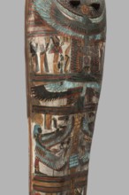 Mummy of Panepi in a cartonnage, doorkeeper of the temple of Amun Panepi, Panepi ca. 945–715 BC.