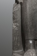 Statue of the goddess Sekhmet, Sekhmet mythology, solar discs, uraei, hieroglyphs, thrones,