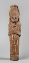 Papyrus container - figure of the god Ptah-Sokar-Osiris; atef crowns; Ptah-Sokar-Osiris mythology;