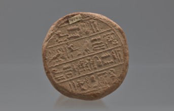 Mentuemhat's funeral cone, Mentuemhat ca. 700–650 BC. Clay cone with hieroglyphs; on the base a