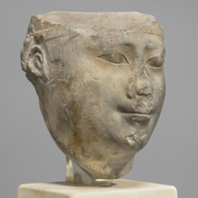 Sculptural model - head of Ptolemy II, Ptolemy II Philadelphus ruler of Egypt; 285–246 BC,