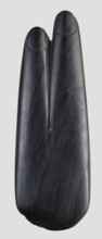 Amulet - two fingers;, Amulet in the shape of two fingers index and middle with marked nails and