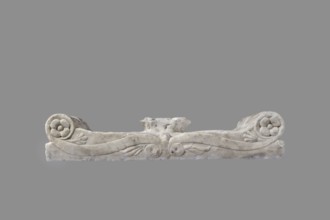 Urn with a depiction of swans, unknown Roman workshop. Sepulchral funerary urn, Roman, dated to the