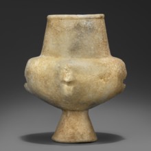 Stone vessel – kandila, Body in the shape of a flattened hemisphere with four evenly spaced,