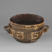 Skyphos mug with depictions of ducks. Late Geometric period, ca. 725–700 BC. Attributed to Attica.