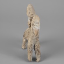 Figurine of a rider on a horse, Cyprus. The entire piece is schematic, the overall shape is
