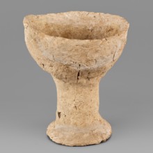 Beaker with engraved decoration, unknown northern Mesopotamian workshop. Hand-made beaker on a