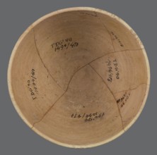 Bowl, unknown Northern Mesopotamian workshop, bowl with a small round flat bottom. The bowl walls