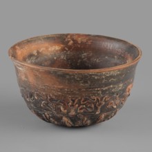 Megarian bowl, KIPBEI workshop, 2nd half of the 2nd century BC, Smyrna, vessel, Megarian bowl,