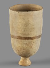 Cup, unknown Mitannian workshop, Mitannian pottery 15th–14th century BC, stemmed cup, material