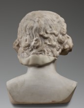 Portrait of Antinous, unknown Roman workshop; male portrait bust, Roman sculpture, 130–138 CE,