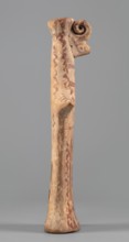 Female idol, Female idol with arms marked as appendages. On a long cylindrical neck is a nose and
