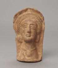 Votive head, 3rd–2nd century BC, Central Italy; sculpture; height 14.5 cm, width 9 cm, depth 8.5