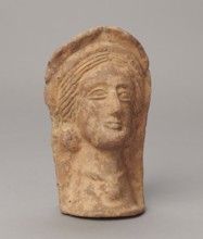 Votive head, 3rd–2nd century BC, Central Italy; sculpture; height 14.5 cm, width 9 cm, depth 8.5