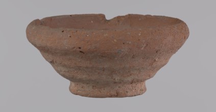 Bowl, unknown creator; Egyptian pottery vessel made of clay; bowl; Ptolemaic Period–Roman Period
