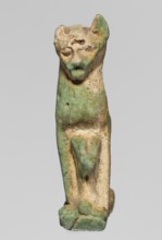 Amulet — cat; maker, cats; pendant; amulet; material unspecified; ca. 945–525 BC 22nd–26th Dynasty,