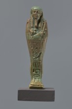 Ushabti Hora, Mummy-shaped figurine shabti, mummy-shaped figurine, standing on a base, back