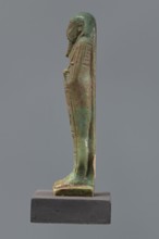 Ushabti Hora, Mummy-shaped figurine, funerary shabti, Ptolemaic Period, 332–30 BC, Egypt. Standing