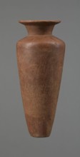 Vessel, Egyptian pottery, Type HS vessel, conical slender shape, widest at about 3/4 of the height.