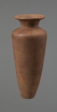 Vessel, Egyptian pottery, Type HS vessel of a conical, slender shape, widest at about 3/4 of the