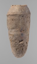 Vessel, Old Kingdom, c. 2686–c. 2181 BC; Edfu; hand-made clay vessel ceramic, height 33.5 cm, rim