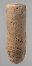 Vessel, Egyptian pottery, ceramics, clay vessel, hand-made. An almost cylindrical vessel, widest in