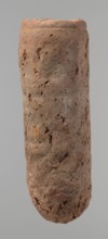 Vessel, Egyptian pottery, handmade clay vessel. An almost cylindrical vessel, widest in its upper