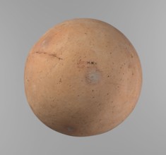 Vessel, Egyptian pottery, ceramic clay vessel. A vessel with an almost spherical, slightly