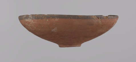 Bowl, A conical bowl with a ring-shaped ring bottom, wheel-made from Nile clay type NB2. Walls
