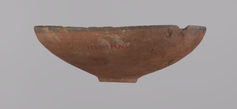 Bowl, A conical clay bowl with a ring-shaped bottom, wheel-made from Nile clay type NB2, Vienna