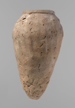 Vessel, Egyptian pottery, hand-made clay vessel, Old Kingdom c. 2686–c. 2181 BC, Edfu, vessel
