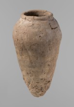 Vessel, Egyptian pottery, hand-made clay vessel, Old Kingdom c. 2686–c. 2181 BC, Edfu; comparative