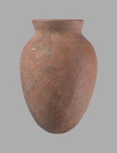 Vessel, Egyptian pottery clay vessel, c. 2686–c. 2181 BC Old Kingdom?, from Edfu; vessel, height 16