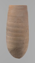 Vessel with a conical shape and a pointed bottom. Straight, tapering rim. Made on the wheel of Nile