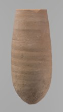 Vessel with a conical shape and a pointed bottom. Straight, tapering rim. Made on the wheel of Nile