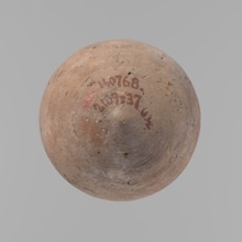 Vessel, Egyptian pottery ceramic clay vessel, New Kingdom, from Deir el-Medina, vessel, height 18.5