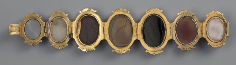 Bracelet with cameos, made by, Roniker, E. - purchased, ancient Roman-period/19th century AD