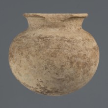 Globular vessel, unknown Northern Mesopotamian workshop; clay; Early Jazira III period ca. 2600–ca.