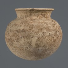 Globular vessel, unknown Northern Mesopotamian workshop, clay, Early Jazira III period ca. 2600–ca.