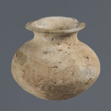 Vessel with an ellipsoidal belly, unknown northern Mesopotamian workshop, Early Jazira III period