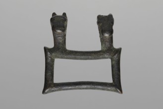 Buckle, Bronze buckle consisting of two parts in a shape similar to rectangles with joints. One