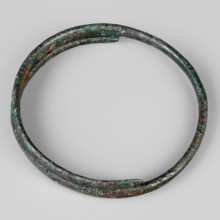 Bracelet. Made of flattened wire with thinning, overlapping ends. 9th–8th century BC; Villanovian