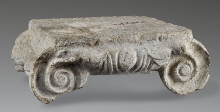 Ionic capital, Roman architecture, capitals architect, volutes, ovoid ornament, cymatium ornament,