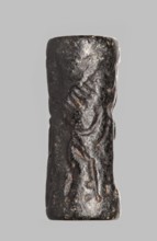 Cylinder seal with a mythological scene, unknown Cypriot workshop, fantasy creatures, mythological